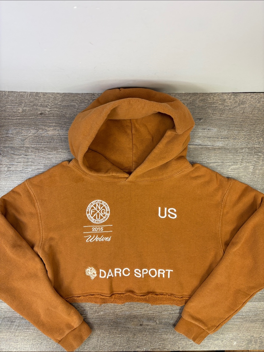 Darc Sport SHE Limited Edition Cropped Hoodie Brown Size Medium 118/500